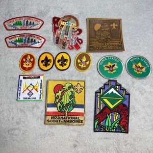 BSA Boy Scouts Patch Lot Mixed Size Multicolor Jamboree Council Rank Vintage